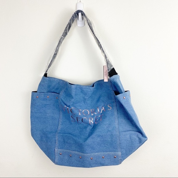 Victoria's Secret Handbags - Victoria’s‎ Secret Denim Tote Bag NWT